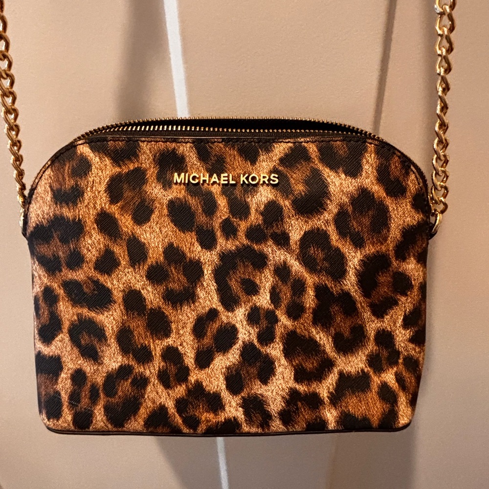 Michael Kors Leopard Print Crossbody Bag